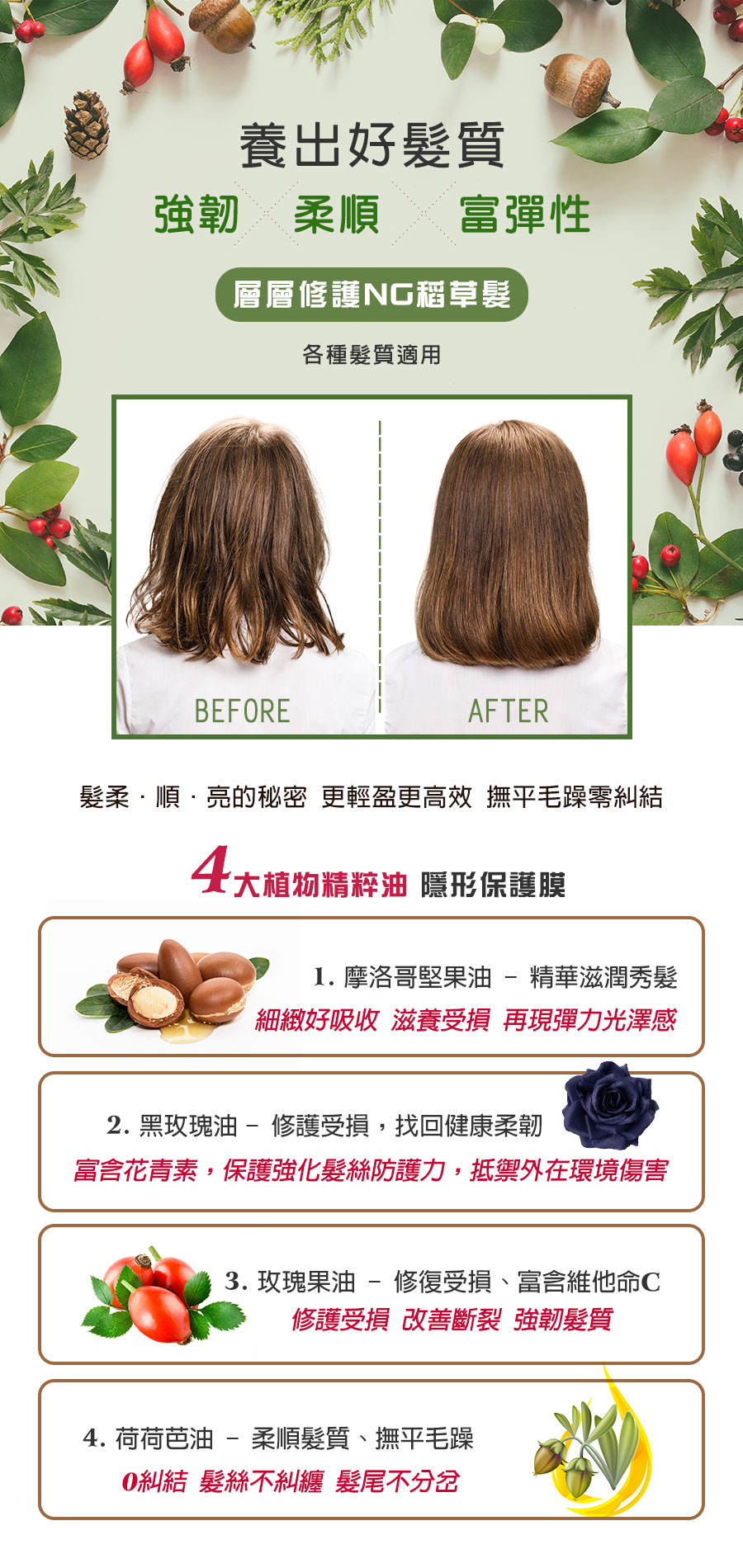 玫瑰潤澤輕彈摩髮油