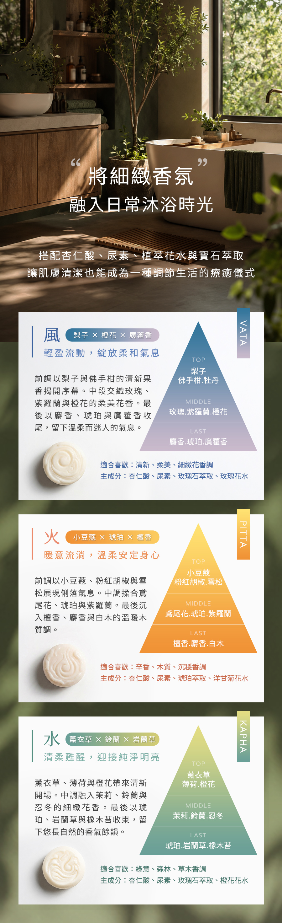 雅聞脈輪三體質平衡皂