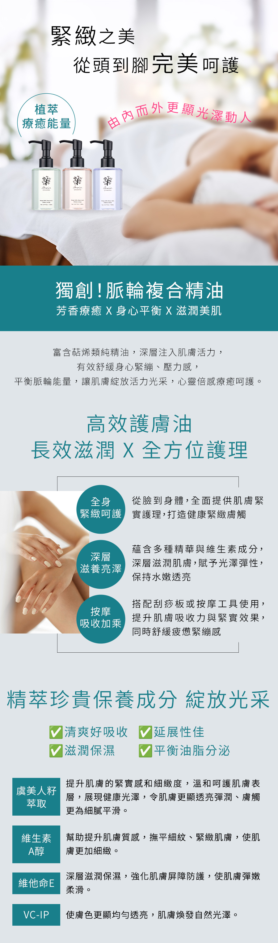 雅聞脈輪美肌纖體平衡油
