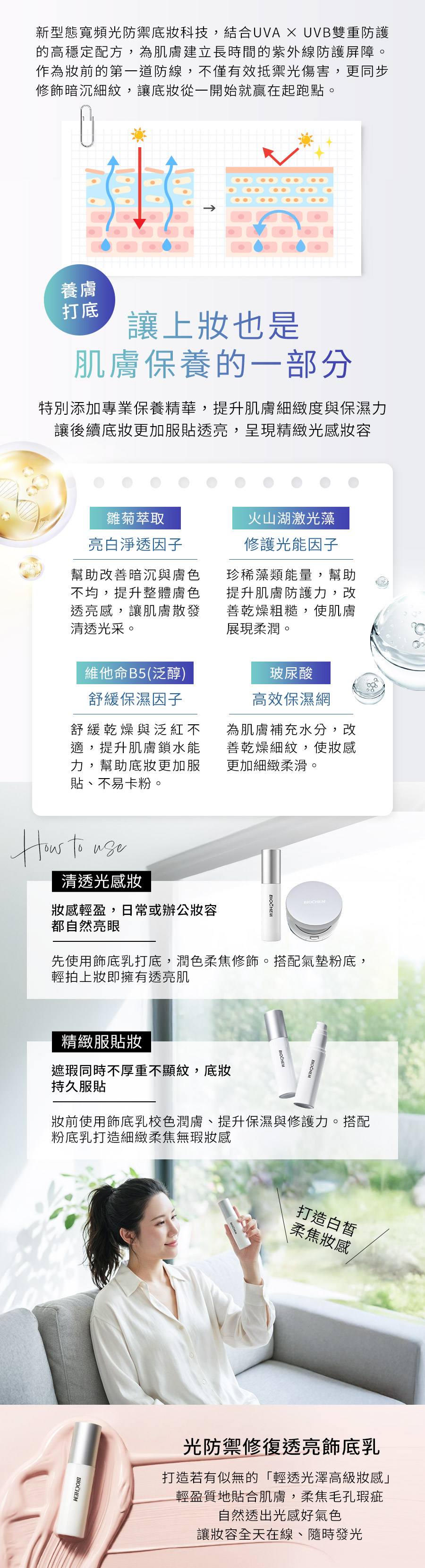 光防禦修復透亮飾底乳